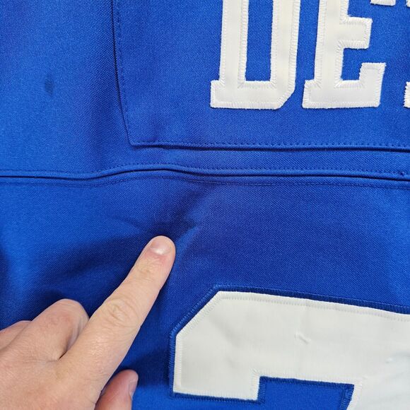 Players Of The Year Barry Sanders #20 Detroit Lions NFL Jersey Size 58 Blue - Picture 10 of 13